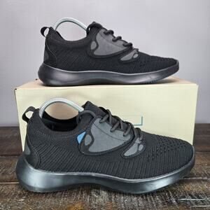 Vessi Everyday Move Sneaker Womens Size 9 Waterproof Shoes Onyx Black Black